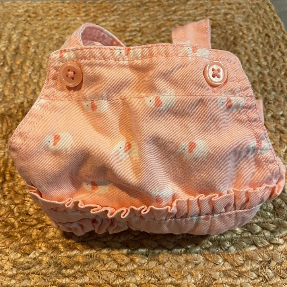 Carter’s Infant Jumper - Pink and White with Elephants